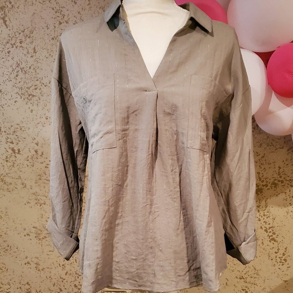 Three-Quarter Sleeve Blouse